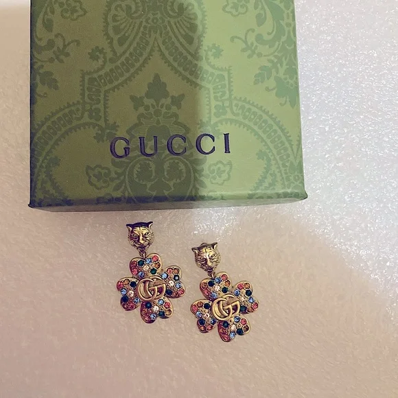 Gucci Feline Head Earrings Authentic - Picture 15 of 16